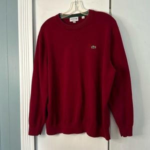 Men’s XXL classic fit Lacoste red sweater